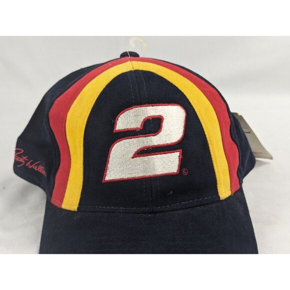Chase Authentics Rusty Wallace #2 Nascar Cap Hat Snap Back NWT - Picture 2 of 16